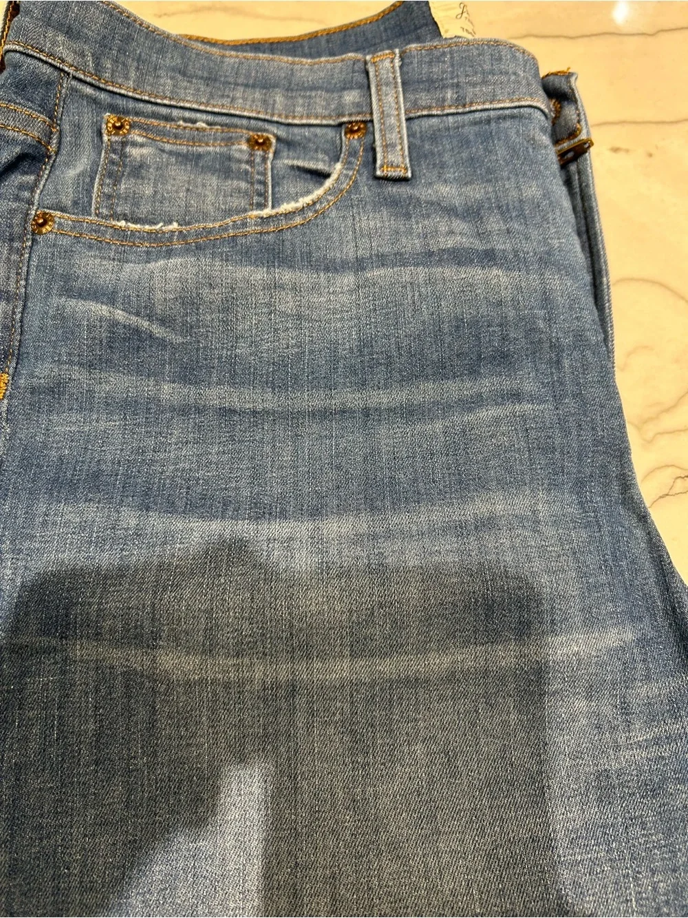 J. Crew Toothpick Skinny Jeans in Medium Blue Denim